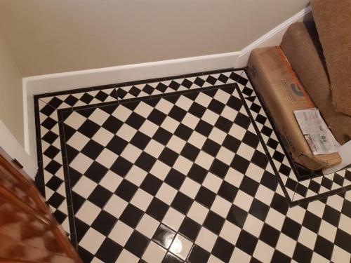 Victorian Style Black & White Flooring Project